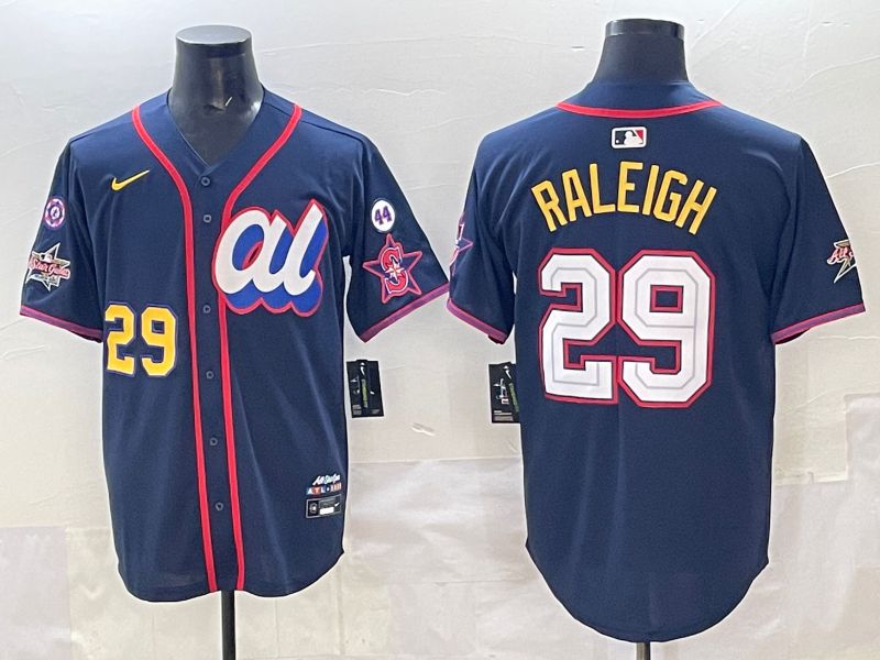 Men 2025 Seattle Mariners #29 Raleigh dark Blue All star Nike MLB Jersey style 05->seattle mariners->MLB Jersey